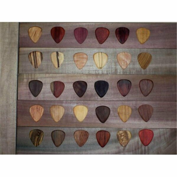 Clayton Exotic Fuse Rosewood And Steem Beech Guitar Picks, 3PK EFRS/3